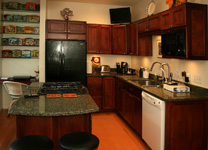 Kitchen Remodel - Maple Custom Cabinets Cherry Stain - Tile St. Louis - St. Louis Kitchen Tile Marble - Kitchen #3