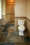 Custom Tile Showers - Tile St. Louis - Slate Bathroom Floor Ceramic Subway Tile Bathroom Remodel