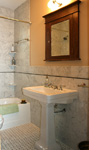 Custom Tile Showers - Tile St. Louis - Slate Bathroom Floor Ceramic Subway Tile Bathroom Remodel